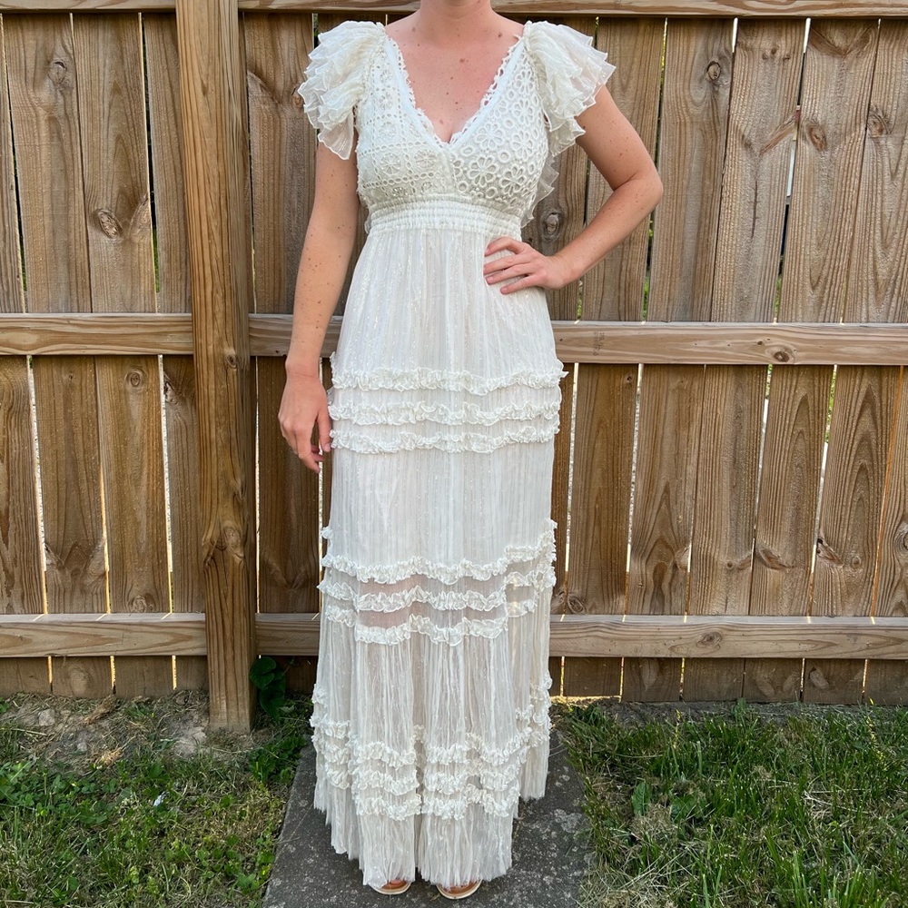 White Anthropologie Dress
